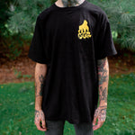 SGR Embroidered Gorilla Tee - Black With Gold Embroidery